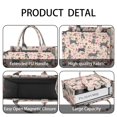 thumbnail image 4 of Large Capacity Tote Bag,Schnauzer Dog and Flower Floral Handbag Fashion Luxury Tote Bag,15.7"x13"x 5.1" Inches,Laptop Compatible, 4 of 6