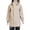 Khaki, variant on VIKAMAKA Women's Waterproof Long Raincoat with Detachable Hood Magnetic Closure and Reflective for Cycling Daily Wear(Khaki,XL)