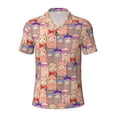 thumbnail image 2 of Daiia Cute Lamas Pattern Men’s Polo Shirts,Solid Deck Shirt,Classic Fit, Breathable Cotton Polo for Casual and Sport Wear-3X-Large, 2 of 7