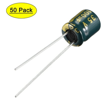 

Uxcell 6.3x7mm 100uF 35V Low ESR Aluminum Radial Electrolytic Capacitors 100 Pack