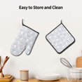 thumbnail image 6 of Gaeub Fun Rabbit Print Oven Mitts and Pot Holders Sets of 2,Heat Resistant Pad,Cooking Gloves, for Baking BBQ Home Decor, 6 of 7