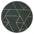 thumbnail image 3 of Beaumont Lane Metropolitan Living Marble and Brass Accent Table in Green, 3 of 6
