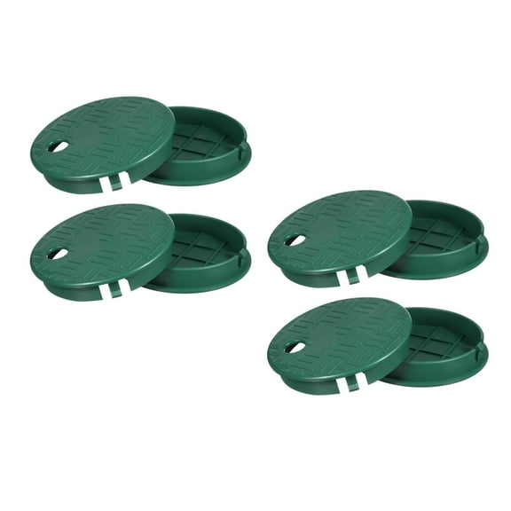 Raindrops 8- Round Sprinkler Valve Box Covers, Valve Box Lids for Outdoor Irrigation and Garden Sprinkler Systems