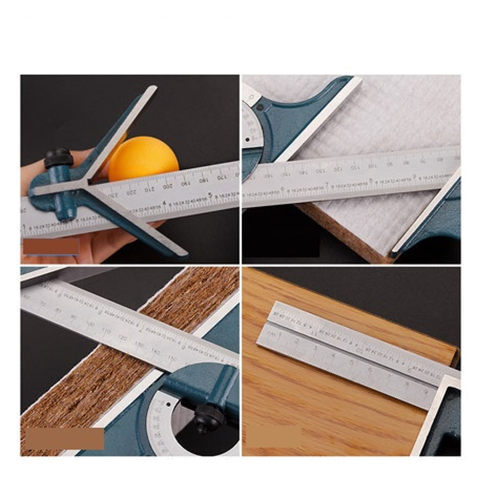 Universal Ruler Set Combination Square Protractor Esquadro Right Angle Combination Square Protractor