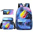 thumbnail image 1 of Leisure Prestonplayz Student Schoolbag Backpack Small Shoulder Bag Pen Bag Three-piece Set, 1 of 1