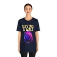 thumbnail image 4 of Let's Take A Walk Pink Godzilla Ai Graphics Unisex Jersey Short Sleeve Tee, 4 of 10