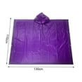 thumbnail image 2 of Yesbay EVA Transparent Hooded Raincoat Adult Unisex Mid-length Poncho with Snap Buttons Waterproof Windproof Hiking Raincoats for Men Women, 2 of 7