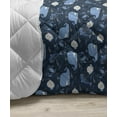 thumbnail image 3 of Whales Down Alternative Comforter, Underwater Abstract Flock of Fish Constellation on Plain Background, Microfiber Quilt for All Season, 5 Sizes, Pale Slate Blue White, by Ambesonne, 3 of 3