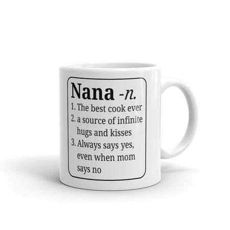 Nana Definition Best Cook Grandma Coffee Tea Ceramic Mug Office Work Cup