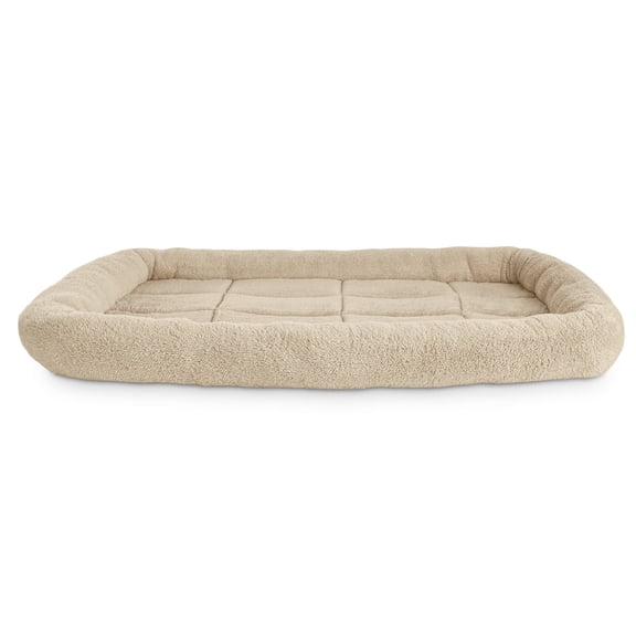 EveryYay Plush Dog Crate Mat 35" L X 22" W X 2" H Brown