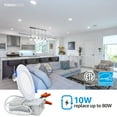thumbnail image 5 of TorchStar 4 Inch LED Recessed Downlight with J-box, Dimmable Canless Light, 5000K Daylight, White, Pack of 4, 5 of 7