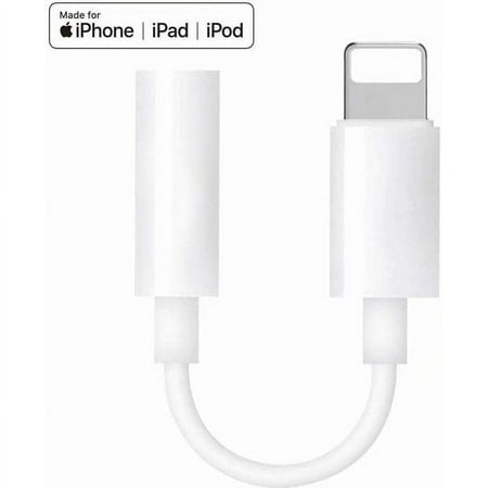 ML Lightning to Headphone Jack Adapter for iPhone - 3.5mm Aux Audio Cable Converter Dongle, Compatible with iPhone 14 13 12 11 Pro Max XS XR X 8 7 6, Support iOS 16 and More