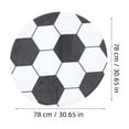 thumbnail image 2 of AURARMLET Soccer Small Carpet Round Football Rug Polyester 1Pcs for Home Decoration, 2 of 8