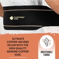 thumbnail image 2 of Copper Joe Back Brace for Women and Men — Adjustable Velcro Lumbar Support Belt, Lower Back Pain Relief, Sciatica, Herniated Disc and Back Support, 2 of 7