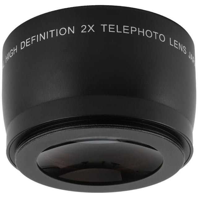 Teleobjetivo, Lente De Aumento De Cámara, Vidrio óptico Negro Y aleación Portátil Resistente A La Humedad Para Lente De Cámara Con Diámetro De Filtro De 55 Mm