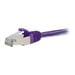 10ft Booted Cat6 Patch Cable - C2G 10ft Cat6 Snagless Shielded (STP)Ethernet Network Patch Cable - Purple - patch cable - 10 ft - purple