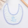thumbnail image 7 of Povozer 0-3 Months Baby Girl Clothes Fashion 8PCS Baby Boy Girl Tops+Hat+Pants+Bib+Sock Shose+Romper Outfits Set for 0-3 Months,Blue, 7 of 7