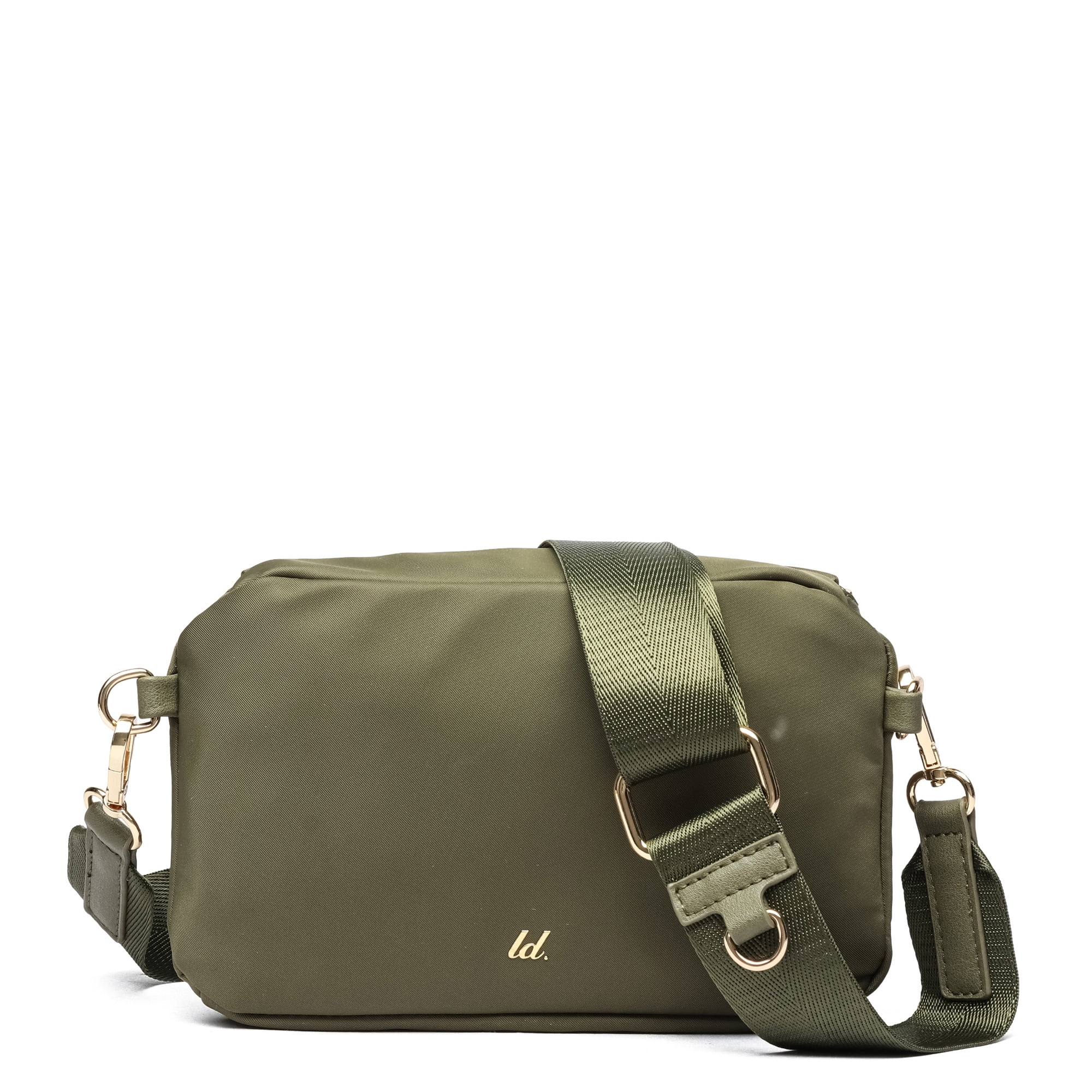 LIKE DREAMS Women's Small Lightweight Nylon Fanny Pack Detachable Pouch Crossbody Bag, Olive