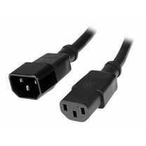 StarTech 3ft 14AWG Computer Power Cord Extension C14 to C13 PXT100143