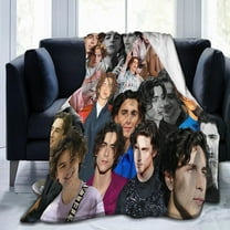 Timothee Chalamet Blanket Soft and Warm Lightweight Fluffy Throws Blankets Rug Carpet Gift for Beach Yoga Bedroom Living Room Decoration Sofa Camping Trip Dorm Decor All Season