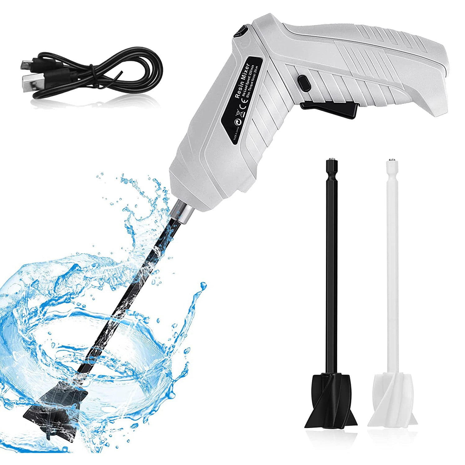 Epoxy Blender Handheld USB Powered Rechargeable Resin Mixer for