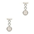 thumbnail image 4 of Transemion 2piece Fashionable Pocket Watch With Silicon Cover Wide Application White 2Set, 4 of 6