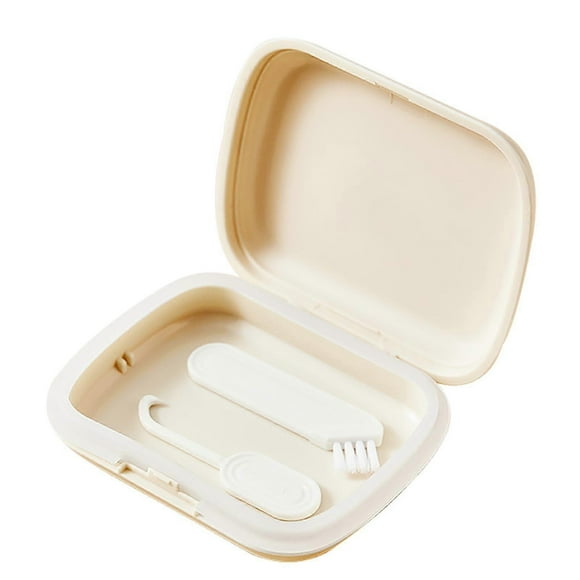 Retainer Holder Case, Orthodontic Retainer Braces, Dentaal Braces Braces Removal Tool, Clear Braces Holder, Denture Retainer Organizer,white