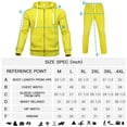thumbnail image 5 of Fixha Men's Casual Tracksuits Long Sleeve Full Zip Hooded Athletic Sports Jogging Suits Sweatsuits for Men-Fluorescent Green，3XL, 5 of 5