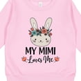thumbnail image 3 of Inktastic My Mimi Loves Me Granddaughter Bunny Toddler Sweatshirt, 3 of 4