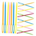 thumbnail image 4 of WHAMVOX 40Pcs Safety Plastic Needles Kids Sewing Needles Assorted Color Weaving Knitting Threading Diy Handmade, 4 of 8