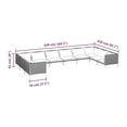 thumbnail image 4 of vidaXL 10 Piece Garden Lounge Set with Cushions Poly Rattan Dark Grey, 4 of 4