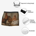 thumbnail image 6 of Kll Oil Painting Chicken And Duck Men'S Cotton Boxer Briefs Underwear-Medium, 6 of 9
