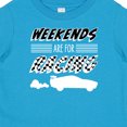 thumbnail image 4 of Inktastic Weekends Are for Racing Race Car Silhouette and Racing Flag Boys or Girls Baby T-Shirt, 4 of 5