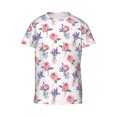 thumbnail image 4 of Wukai Lavender Flowers Youth Unisex Short Sleeve T-Shirt for Boys, Girls, Teens, and Kids-X-Small, 4 of 7