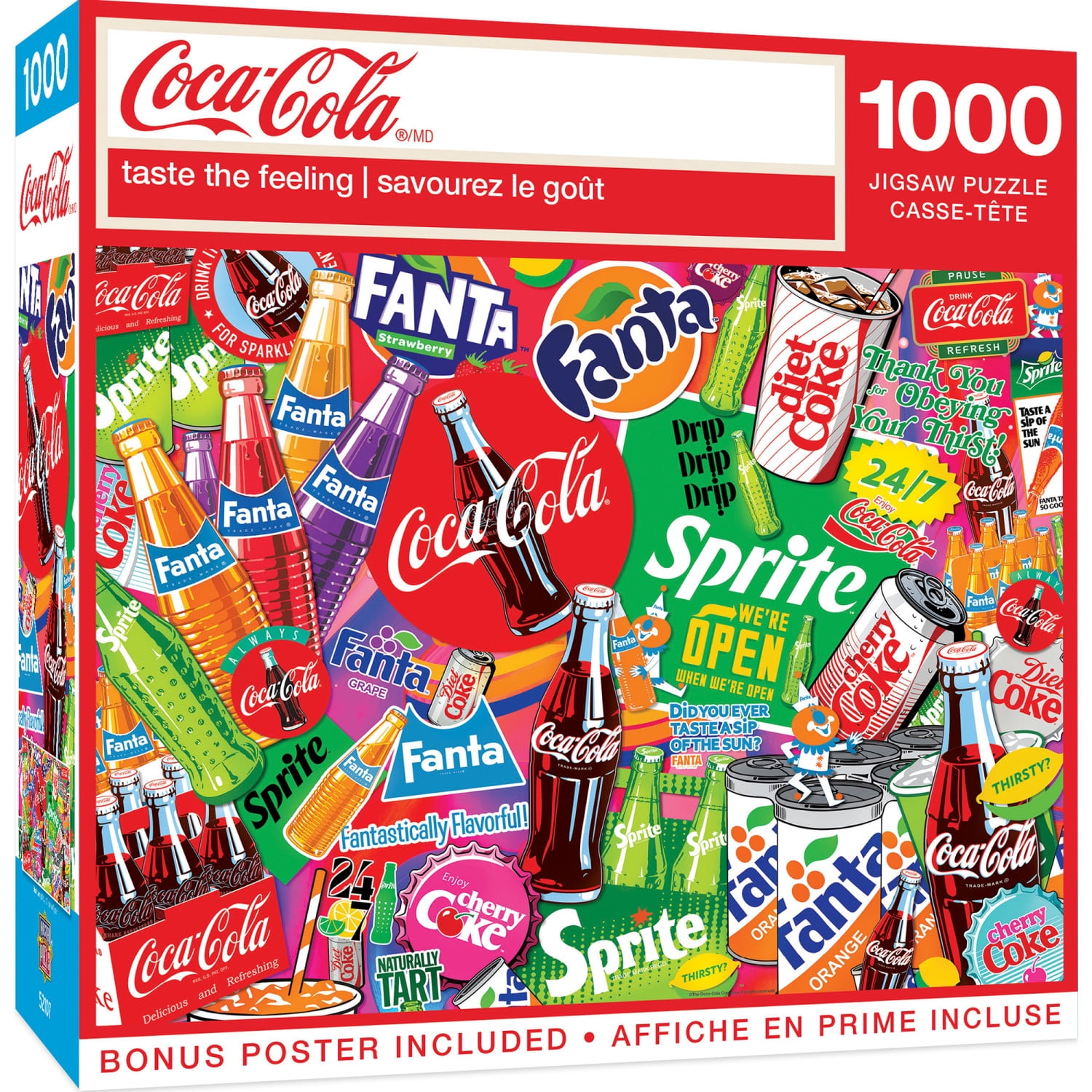 MasterPieces Coca-Cola Jigsaw Puzzle, 1000-Piece Taste the Feeling
