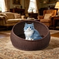 thumbnail image 1 of EGNMCR Tools&Home Improvement Rattan Bed For Indoor CatWicker House Basket With Washable Cushion And Mat For Small Indoor Cats And Dogs cat bed, 1 of 6
