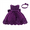 Dark Purple, variant on IBTOM CASTLE Baby Girls Formal Dress Lace Bowknot Baptism Embroidery Princess Birthday Wedding Flower Tutu Gown with Headwear 9-12 Months Dark Purple