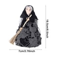 thumbnail image 2 of Halloween Decor Handmade Kitchen Witch Doll, Vintage Cloth Folk Art Figurine, Kitchen Witch Home Decor, Whimsical Halloween Tabletop Ornament, Unique Gift for Cooking Lovers Mom or Friend Style A, 2 of 6