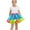Blue, variant on AKAFMK Baby Girl's Rainbows Tutu Skirt,Tulle Princess Ballet Dress,Toddler Baby Girls Cute Star Net Yarn Princess Skirt Multi-color Skirt Bow Hairpin Suit