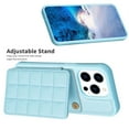 thumbnail image 6 of SaniMore for iPhone 15 Pro Max (6.7" 2023) Case, Flip PU Leather Diamond-Shaped with Built-in Card Slots, Kickstand and Shockproof Anti-drop Phone Case for iPhone 15 Pro Max Wallet Shell, Blue, 6 of 8