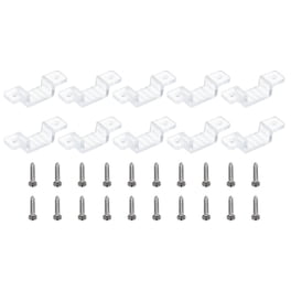 Trade-Shop Lot De 50 Clips De Montage Mural Pour Bandes Lumineuses LED De 10 Mm/11 Mm/12 Mm/13 Mm/14 Mm/15 Mm/16 Mm, Convient Pour L'intérieur Et L' Extérieur