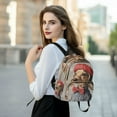 thumbnail image 6 of FORMRS Mini Backpack Purse for Women Travel Daypack Casual Shoulder Bag, Gray Dog Artist, 6 of 7
