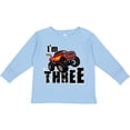 thumbnail image 3 of Inktastic Monster Truck 3rd Birthday Boys or Girls Long Sleeve Toddler T-Shirt, 3 of 5