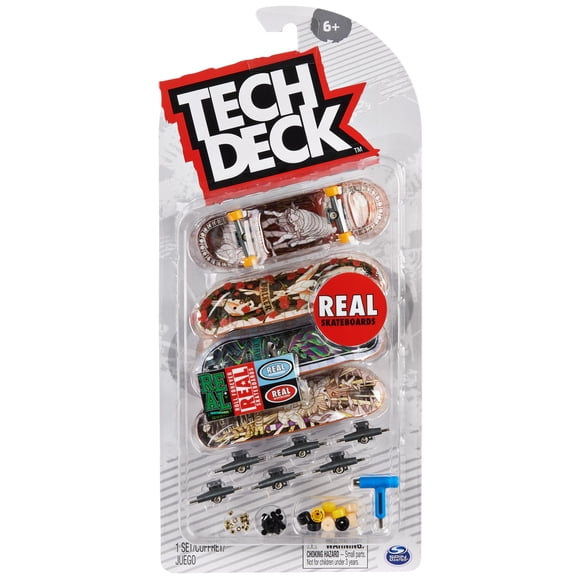 Pack de 4 monopatines reales Fingerboard TECH DECK Ultra DLX para niños mayores de 6 años