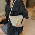 thumbnail image 6 of LinYooLi Straw Beach Bag Small Woven Crossbody Bag for Women Straw Shoulder Handbags with Flower for Travel,Vacation, 6 of 7