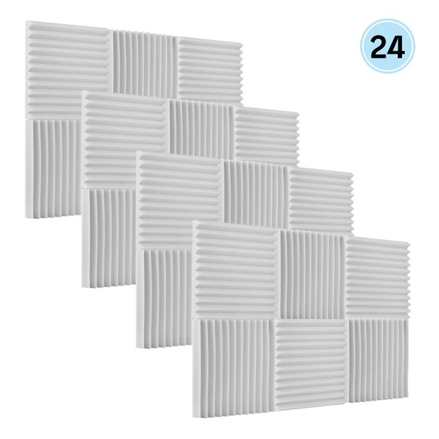 Paneles De Espuma Acústica, Espuma Acústica De Estudio Paneles De Absorción De Sonido Con 11 Ranuras Para Habitaciones Pequeñas Y Medianas, Estudios En Casa, Salas De Juegos