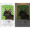 thumbnail image 2 of Caroline's Treasures SS4450CNL French Bulldog St. Patrick's Day Shamrock Portrait Ceramic Night Light, 6x4x3",, 2 of 2