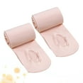 thumbnail image 4 of HOKARUA 2 Pairs Adult Ballet Tights Socks Dance Socks Dance Tights Stretchy Pantyhose Tights for Women Girls (Size for Height 130-150cm Light Pink), 4 of 10