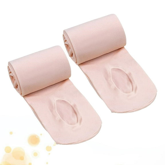 HOMEMAXS  2 Pairs Ballet Socks Light Pink Tights Child Miss