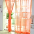 thumbnail image 2 of 39.4*78.7 Inch Sheer Curtains for Living Room 2 Panels Set Rod Pocket Transparent Window Curtains for Bedroom, 2 of 6